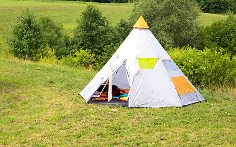 4 Man Camping Tent Person Festival Outdoor Shelter Hiking Equipment Tipi Teepee 