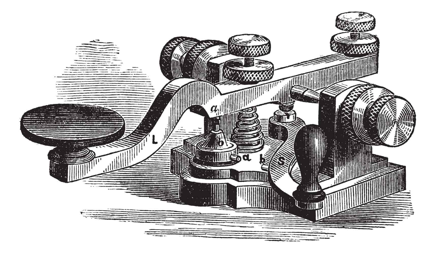 Morse Telegraph Illustration