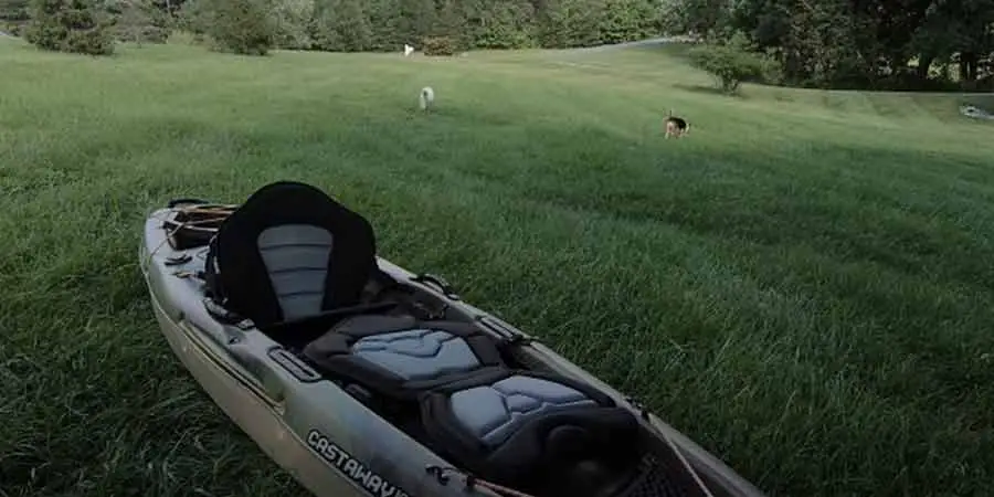 Pactrade Marine Adjustable Straps Black Gray Padded Deluxe Kayak Seat